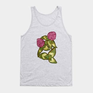 Red Clover Art Tank Top